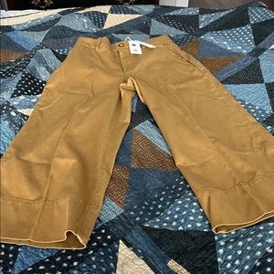 SPANX Camel Wide-Leg Trousers